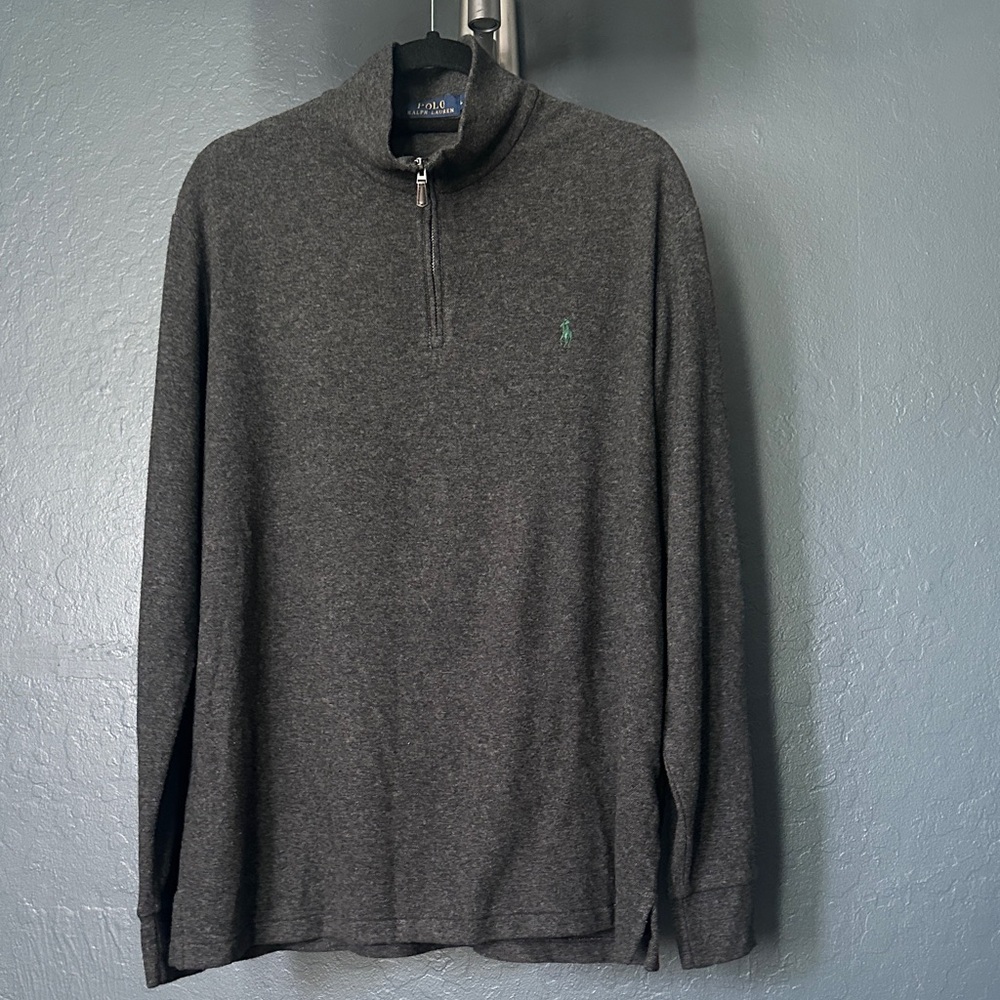 Ralph Lauren Polo charcoal quarter zip Sweatshirt pullover